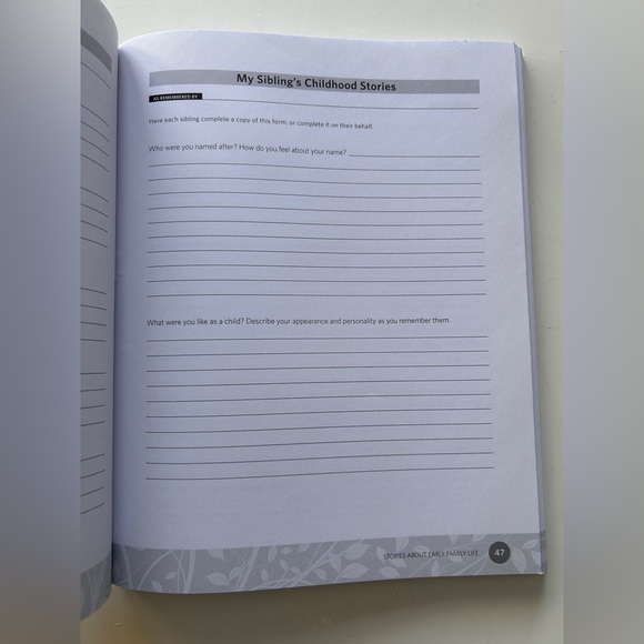 Brand New ‘Story of My Life’ Legacy Workbook by Sunny Jane Morton - Picture 6 of 9